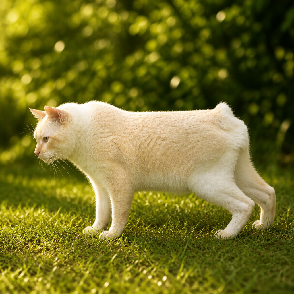 Nenem standing in the garden