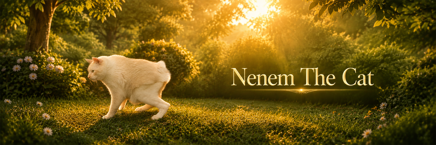 Neném in the garden